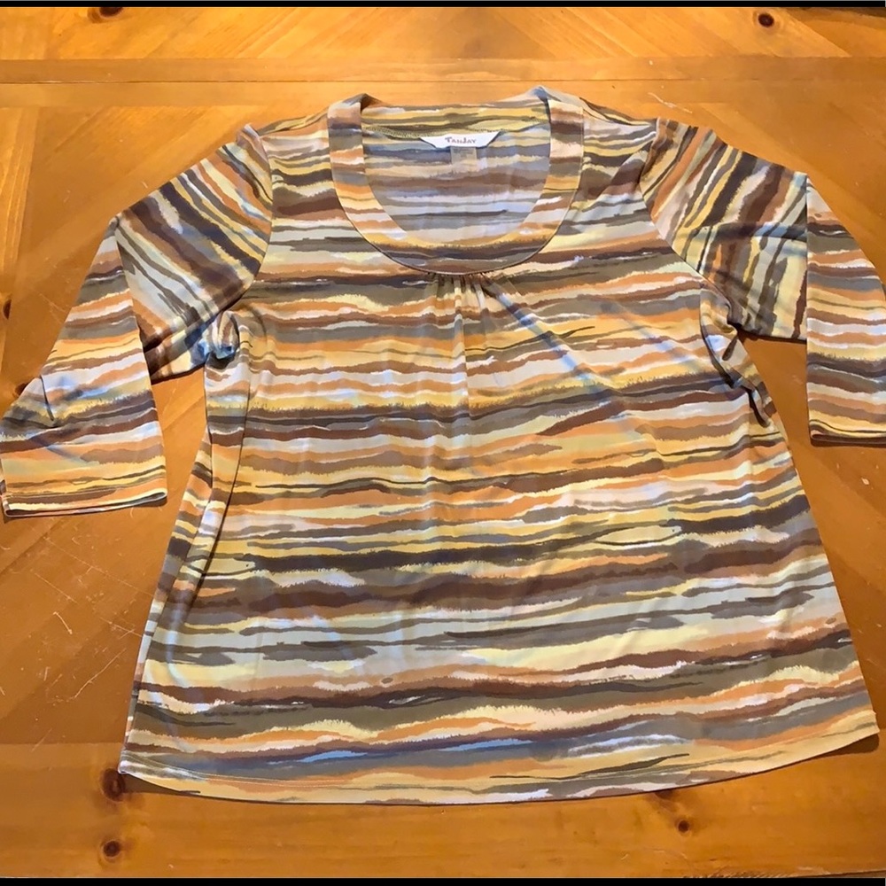TanJay Striped Blouse